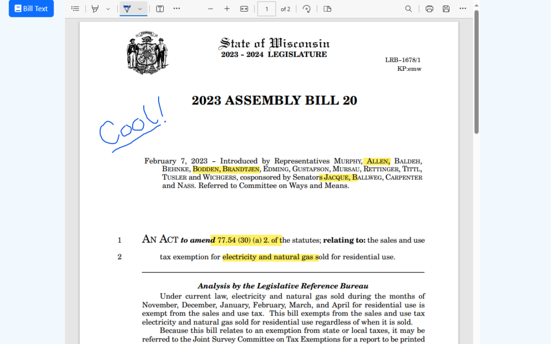 Legislation Page Redesign